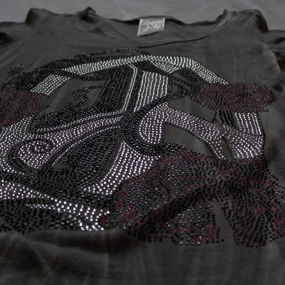Bedazzled Peace Sign T Shirt